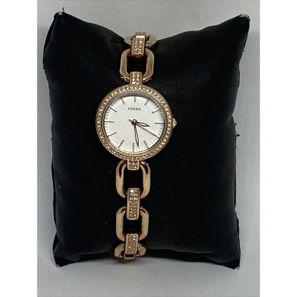 Fossil ES4123 Women's Rose Gold Stainless Steel Analog Dial Quartz Watch UC425 - Picture 3 of 12